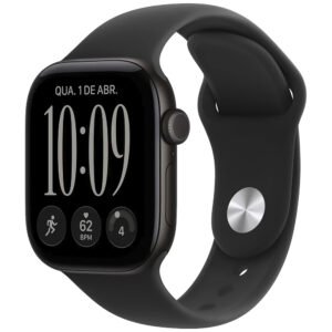 Apple Watch S12 MJEC4BE/A 42MM / M-L / GPS-Black Aluminum / Black Sport Band