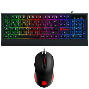 Teclado+mouse Gamer Thermaltake Challenger USB RGB Español-Negro (CM-CHC-WLXXPL-SP)