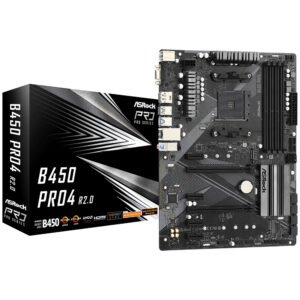 Placa Madre ASROCK B450 PRO4 R2.0 Socket AM4 VGA DDR4