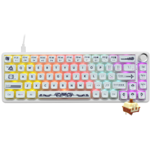 Teclado Gamer Mecánico Ajazz AK690 Nacodexx USB RGB Maillard Mc Inglés-Blanco Transparente (988196)