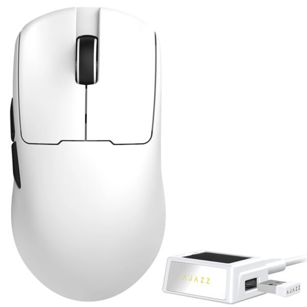 Mouse Gamer Ajazz AJ159 V2 Nacodexx Wireless - Blanco (989087)
