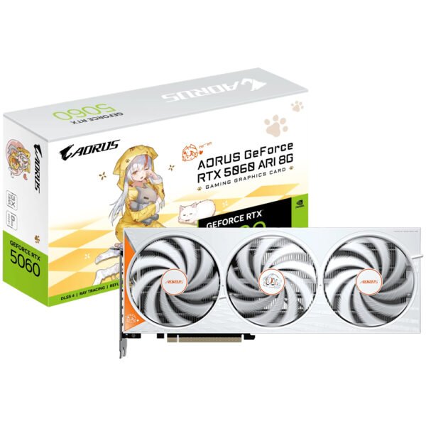 Tarjeta Gráfica GIGABYTE Aorus Ari 8 GB GeForce RTX 5060 GDDR7-GV-N5060AORUS ARI-8GD