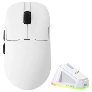 Mouse Gamer Ajazz AJ159 PRO Nacodexx Wireless - Blanco (982903)