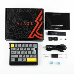 Teclado Gamer Mecánico Ajazz AK029 Nacodexx Mini USB RGB Ice Island Inglés-Negro Amarillo (988509)