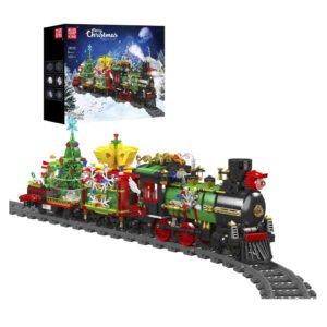 Juguete de Armar Mould King 1457-CHRISTMAS Train Wight Light & MUSIC-1457 Piezas