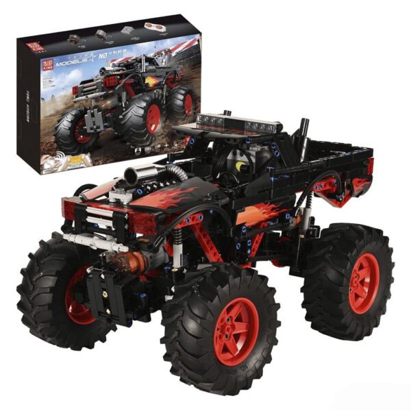 Juguete de Armar Mould King 18008-CONTROL Remoto Flame Monster BUGGY-889 Piezas