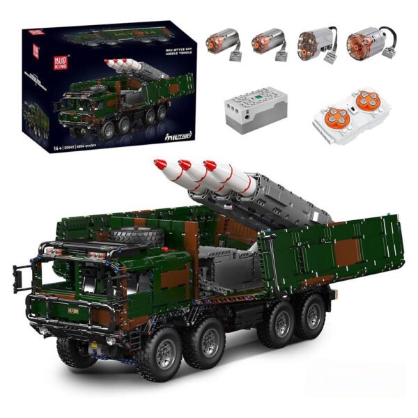 Juguete de Armar Mould King 20045-8X4 Rc Rocket Truck MILITARY-3594 Piezas