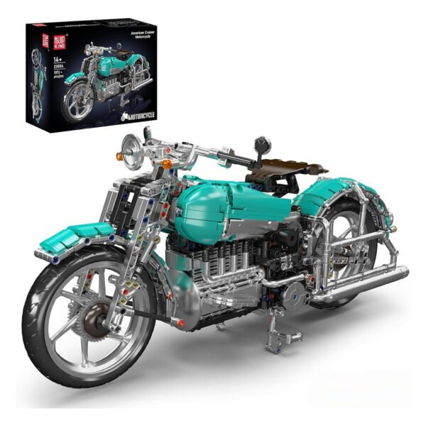 Juguete de Armar Mould King 23004-AMERICAN Cruiser MOTORCYCLE-1971 Piezas