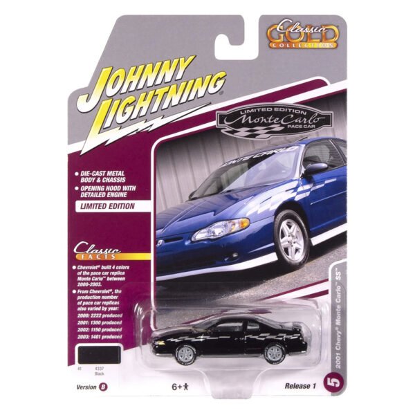 Carrito Johnny Lightning Gold Classics COLLECTIONS-2001 Chevy Monte Carlo Ss - Escala 1/64 (jlcg033b)