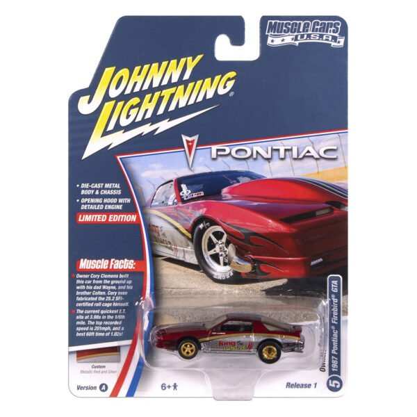 Carrito Johnny Lightning Muscle CARS-1987 Pontiac Firebird Gta (jlm034a)