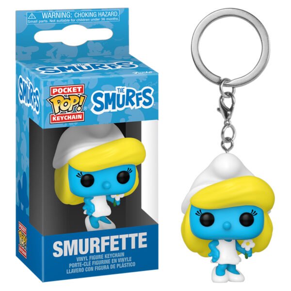 Llavero Funko Pocket Pop Keychain The Smurfs - Smurfette (79256)