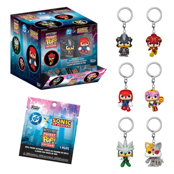 Chaveiros Funko Mystery Pop Keychain Sonic The Hedgehog - Justice League X Sonic (88912)