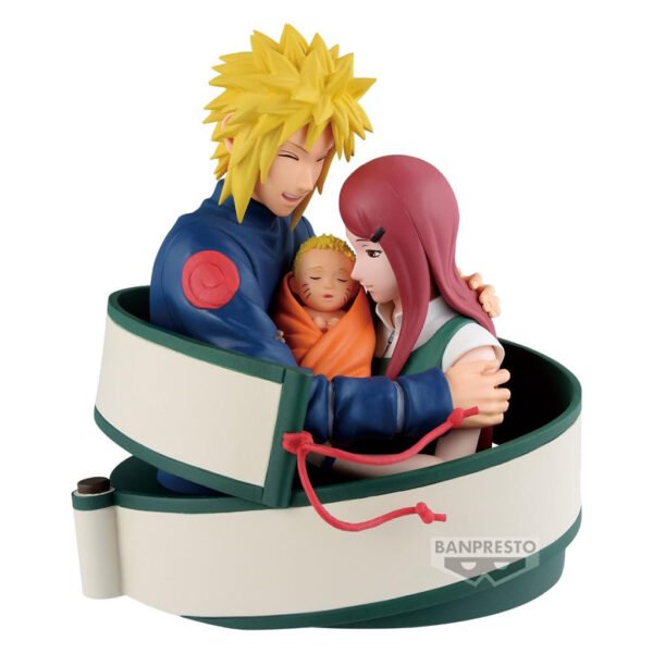 Figura Banpresto 72 Series Naruto Shippuden - Minato, Kushina & Baby Naruto (71473)