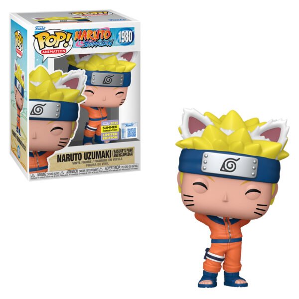 Funko Pop Animation Naruto Shippuden Summer Convention 2025-NARUTO Uzumaki 1980 (sasuke Paw Encyclopedia)