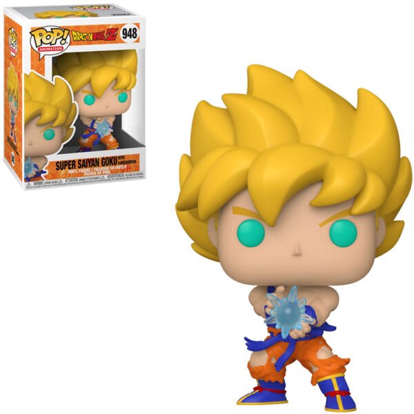 Funko Pop Dragon Ball Z-Super Saiyan Goku With Kamehameha 948