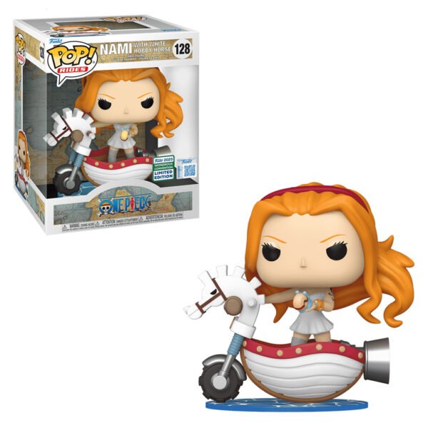 Funko Pop Rides One Piece Wondrous Convention 2025-NAMI With White Hobby Horse 128