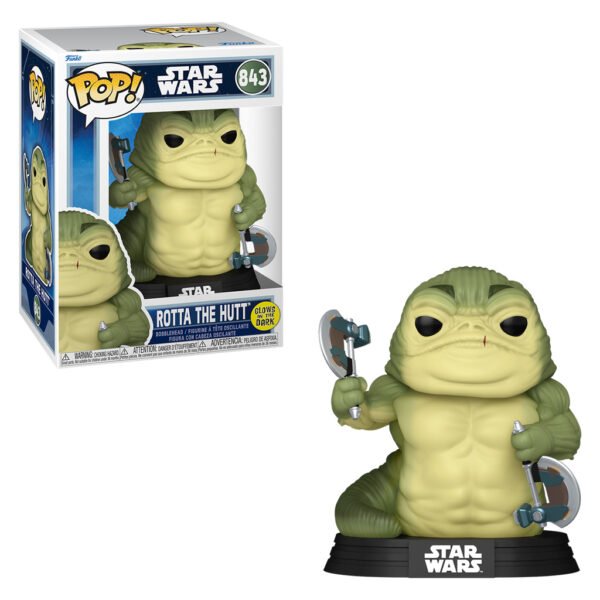 Funko Pop Star Wars: The Mandalorian & Grogu - Rotta The Hutt 843 (glows In The Dark)