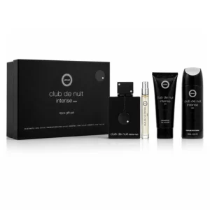 Kit Perfume Armaf Club de Nuit Intense Eau de Toilette Masculino 105ml + Desodorante 200ml + Shower Gel 100ml +  Perfume de Viage 10ml